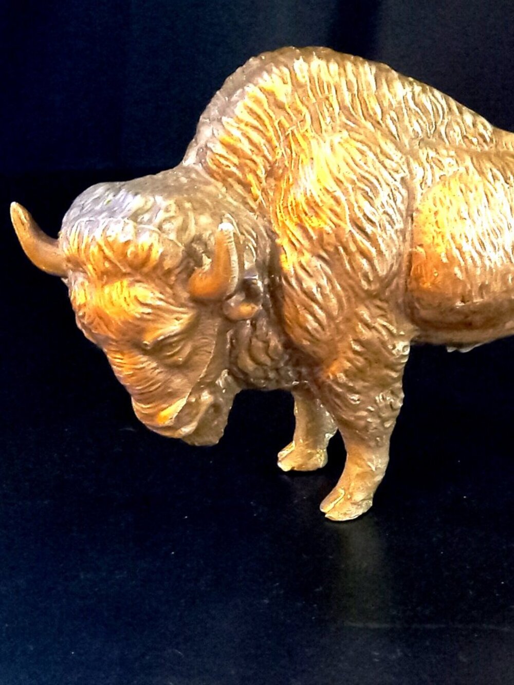 VINTAGE BRONZE BUFFALO/ BISON - UNIQUE WESTERN VIBE